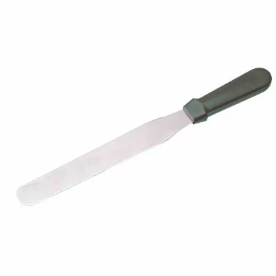 L2G - Palette inox avec manche ABS noir palette inox L. 205 mm