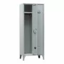 L2G - Vestiaire industrie propre acier sur pieds 2 cases couleur grise