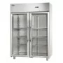 SOFRACOLD - Armoire vitrée GN 2/1 inox positive - 1209 L