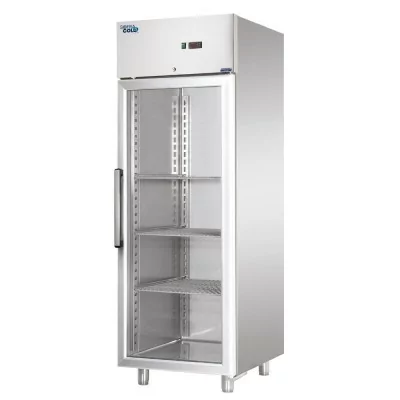 SOFRACOLD - Armoire vitrée GN 2/1 inox positive - 549 L
