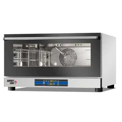 SOFRACA - Four à convection avec humidificateur - Commandes digitales - 3 niveaux 600 x 400 et GN 1/1 - 400 V