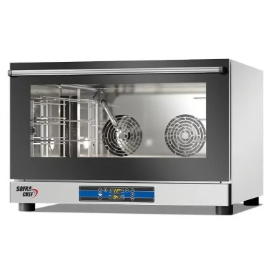 SOFRACA - Four à convection avec humidificateur - Commandes digitales - 4 niveaux 600 x 400 et GN 1/1 - 400 V
