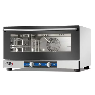 SOFRACA - Four à convection avec humidificateur - Commandes mécaniques - 3 niveaux 600 x 400 et GN 1/1 - 400 V