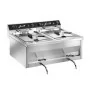 SOFRACA - Friteuse électrique à poser - 400 V - Super puissante - 2 x 12 Litres
