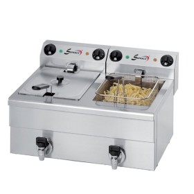 SOFRACA - Friteuse électrique de table - 2 x 10 Litres - 230 V