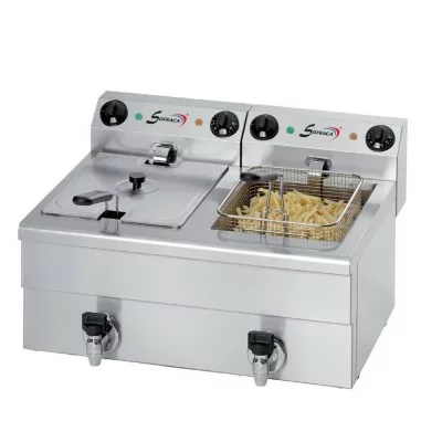 SOFRACA - Friteuse électrique de table - 2 x 10 Litres - 230 V