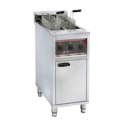 SOFRACA - Friteuse électrique sur coffre - 2 x 10 litres - 400 V