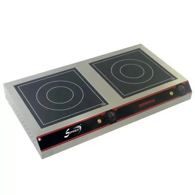 SOFRACA - Cuiseur à induction - 2 feux - Diamètre 2x 300 mm - 230 V