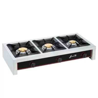 SOFRACA - Réchaud gaz - 3 feux - 21000 W