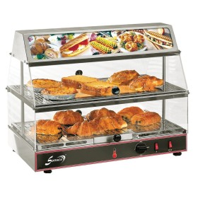 SOFRACA - Vitrine chauffante avec bloc lumineux - GN 1/1 - 2 niveaux - 230 V