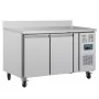 POLAR - Table réfrigérée positive 2 portes Série U avec dosseret 282L 