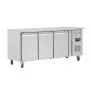 POLAR - Table réfrigérée positive 4 portes Série U avec dosseret 553 L 