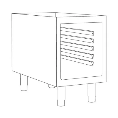 BARON - Soubassement baie libre - Gamme QUEEN 700 - 600x700x620 mm