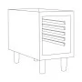 BARON - Soubassement baie libre - Gamme QUEEN 700 - 600x700x620 mm