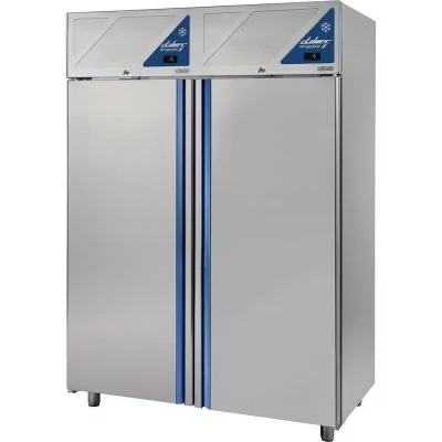 DALMEC - Armoire réfrigérée bi-température 0/+10 / -18/-22 - 2 portes pleines - 1400 L - Avec groupe logé