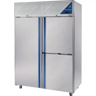 DALMEC - Armoire réfrigérée -18/-22 / -18/-22 - 1 porte pleine + 2 portillons - 1400 L - Sans groupe logé