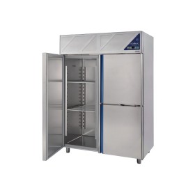 DALMEC - Armoire réfrigérée négative -18/-22°C - 1 porte pleine + 2 portillons - 1200 L - Avec groupe logé