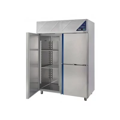 DALMEC - Armoire réfrigérée négative -18/-22°C - 1 porte pleine + 2 portillons - 1200 L - Avec groupe logé