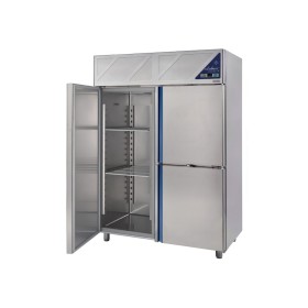 DALMEC - Armoire réfrigérée négative -18/-22°C - 1 porte pleine + 2 portillons - 1400 L - Avec groupe logé