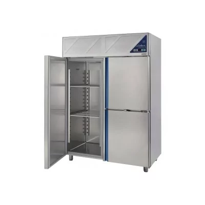 DALMEC - Armoire réfrigérée négative -18/-22°C - 1 porte pleine + 2 portillons - 1400 L - Avec groupe logé