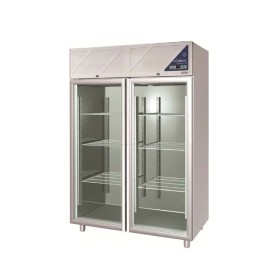 DALMEC - Armoire réfrigérée négative -18/-22°C - 2 portes vitrées - 1400 L - Avec groupe logé