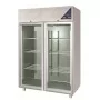 DALMEC - Armoire réfrigérée positive 0/+10°C - 1400 L - 2 portes vitrées - Sans groupe logé