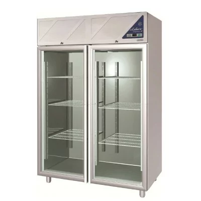 DALMEC - Armoire réfrigérée positive -2/+10°C - 2 portes vitrées - 1200 L - Avec groupe logé