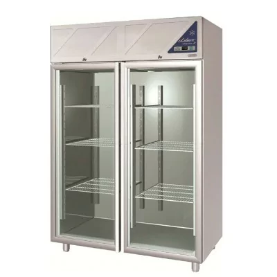 DALMEC - Armoire réfrigérée positive -2/+10°C - 2 portes vitrées - 1400 L - Avec groupe logé