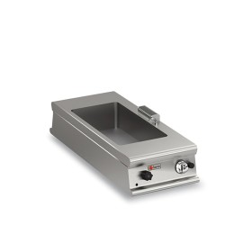 BARON - Bain-marie gaz - 1 bac GN 1/3 + 1 bac GN 1/1 - Gamme 1100