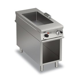 BARON - Bain-marie gaz sur placard ouvert - 1 bac GN 1/3 + 1 bac GN 1/1 - Gamme 1100