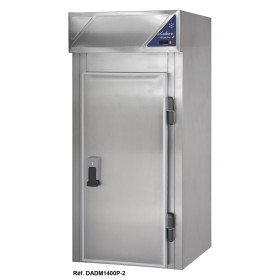 DALMEC - Armoire démontable positive 0/+10°C - 1400 L - 1 porte pleine - 1000 x 1000 - Tôle peinte en blanc