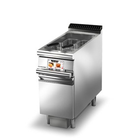 BARON - Friteuse électrique monobloc - Filtrage de l’huile - 22 L - EVO - Largeur 400 mm - Gamme QUEEN 900