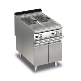 BARON - Friteuse gaz monobloc - 10 + 10 litres - Gamme QUEEN 900