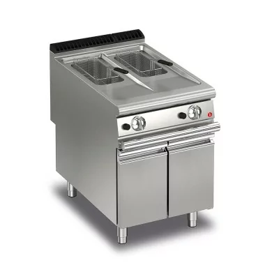 BARON - Friteuse gaz monobloc - 10 + 10 litres - Gamme QUEEN 900
