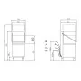 COLGED - Lave-vaisselle à capot - 15 litres - Panier 500 x 500 mm - hauteur utile 450 mm