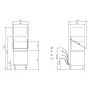 COLGED - Lave-vaisselle à capot - 15 litres - STEELTECH V1 - Panier 500 x 500 mm
