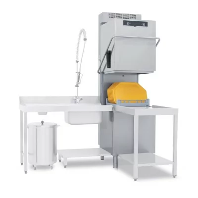 COLGED - Lave-vaisselle à capot avec adoucisseur en continu - 22 litres - Panier 500 x 500 mm