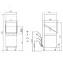 COLGED - Lave-vaisselle à capot - 22 litres - Panier 500 x 500 mm - TOPTECH
