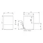 COLGED - Lave-vaisselle - 20 litres - STEELTECH V1 - Panier 500x500 - Avec pompe de vidange - Sans adoucisseur