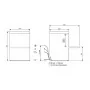 COLGED - Lave-vaisselle communtable - 15 litres - NEOTECH V1 - Panier 500 x 500 mm - Sans adoucisseur