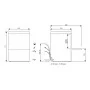COLGED - Lave-verres - 14 litres - STEELTECH DG - Panier 450 x 450 mm - Avec adoucisseur