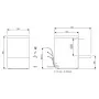 COLGED - Lave-verres frontal avec adoucisseur en continu - Panier 400 x 400 mm - TOPTECH