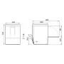 COLGED - Lave-verres/vaisselle - 15 litres - Panier 500 x 500 mm - Avec adoucisseur - TOP520AT