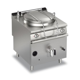 BARON - Marmite gaz - Chauffe indirecte - 100 L - Largeur 800 mm - Gamme QUEEN 900