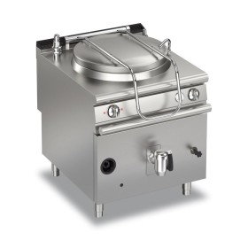 BARON - Marmite gaz avec autoclave - 150 L - Largeur 800 mm - Gamme QUEEN 900