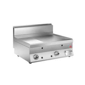 BARON - Grillade gaz - Plaque 2/3 lisse 44 dm² - Chrome dur - 796 x 555 mm - Gamme 650