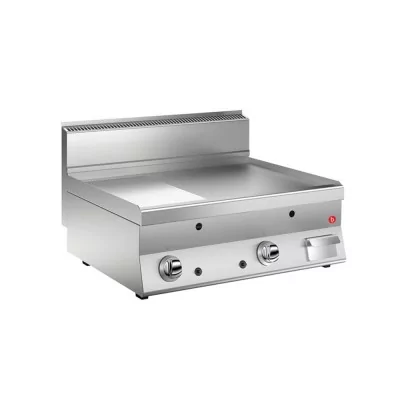 BARON - Grillade gaz - Plaque 2/3 lisse 44 dm² - Chrome dur - 796 x 555 mm - Gamme 650