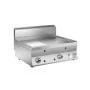 BARON - Grillade gaz - Plaque 2/3 lisse 44 dm² - Chrome dur - 796 x 555 mm - Gamme 650