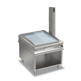 BARON - Monobloc plancha gaz - 1/2 lisse chrome dur - Largeur 900 mm - Gamme QUEEN 1100