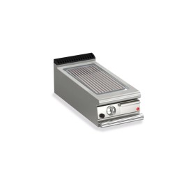 BARON - Plancha gaz - Plaque AISI 430 rainurée - Largeur 400 mm - Gamme QUEEN 900